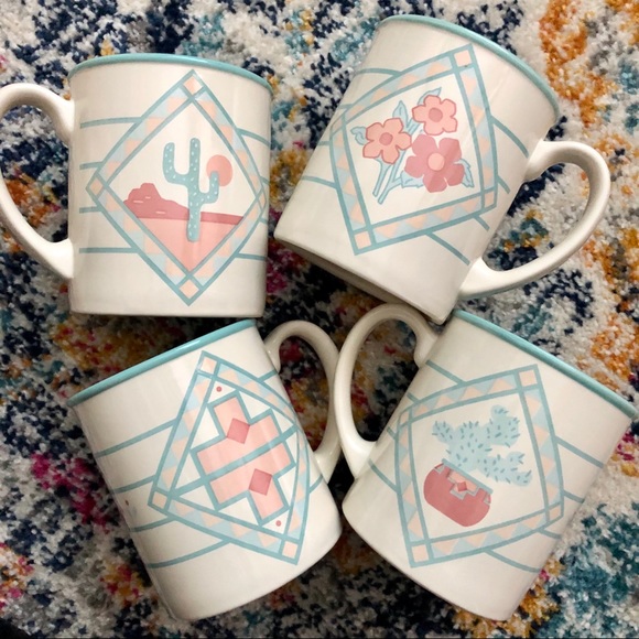 Other - SOLD Western Pastel Mug Set